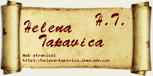 Helena Tapavica vizit kartica